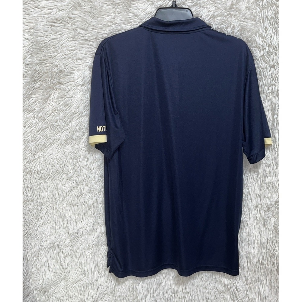 Colosseum Polo Shirt Men's L Blue‎ Short Sleeve Notre Dame Fighting Irish NCAA - Picture 2 of 7